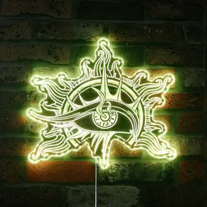 Baldur's Gate 3 Warlock Logo RGB LED Sign