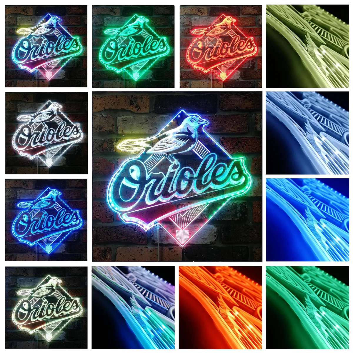 Baltimore Orioles Logo RGB LED Sign