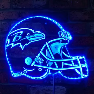 Baltimore Ravens Helmet Logo RGB LED Sign