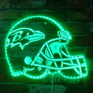 Baltimore Ravens Helmet Logo RGB LED Sign