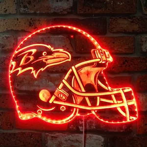 Baltimore Ravens Helmet Logo RGB LED Sign