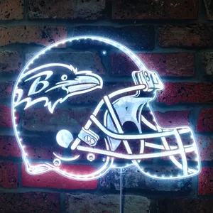 Baltimore Ravens Helmet Logo RGB LED Sign