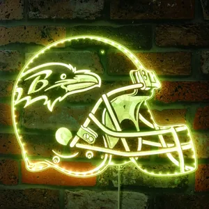 Baltimore Ravens Helmet Logo RGB LED Sign