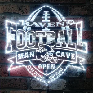 Baltimore Ravens Man Cave RGB LED Sign