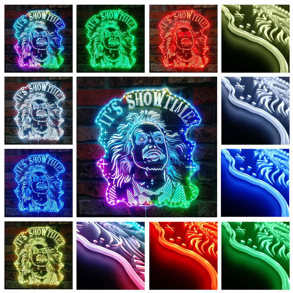 Beetlejuice It's Showtime RGB LED Sign