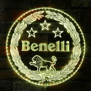 Benelli Firearms Lion Logo RGB LED Sign