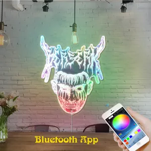 Berserk Mask Logo RGB LED Sign