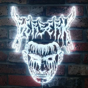Berserk Mask Logo RGB LED Sign