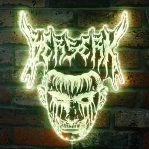 Berserk Mask Logo RGB LED Sign