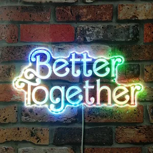 Better Together Wedding Backdrop RGB LED Sign