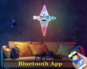 Blue Sunoco Logo RGB LED Sign