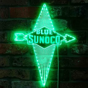 Blue Sunoco Logo RGB LED Sign