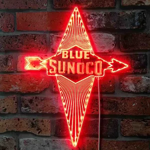 Blue Sunoco Logo RGB LED Sign