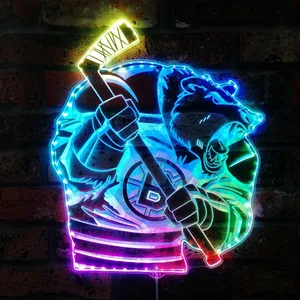 Boston Bruins Bardown RGB LED Sign