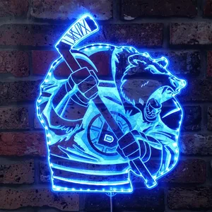Boston Bruins Bardown RGB LED Sign