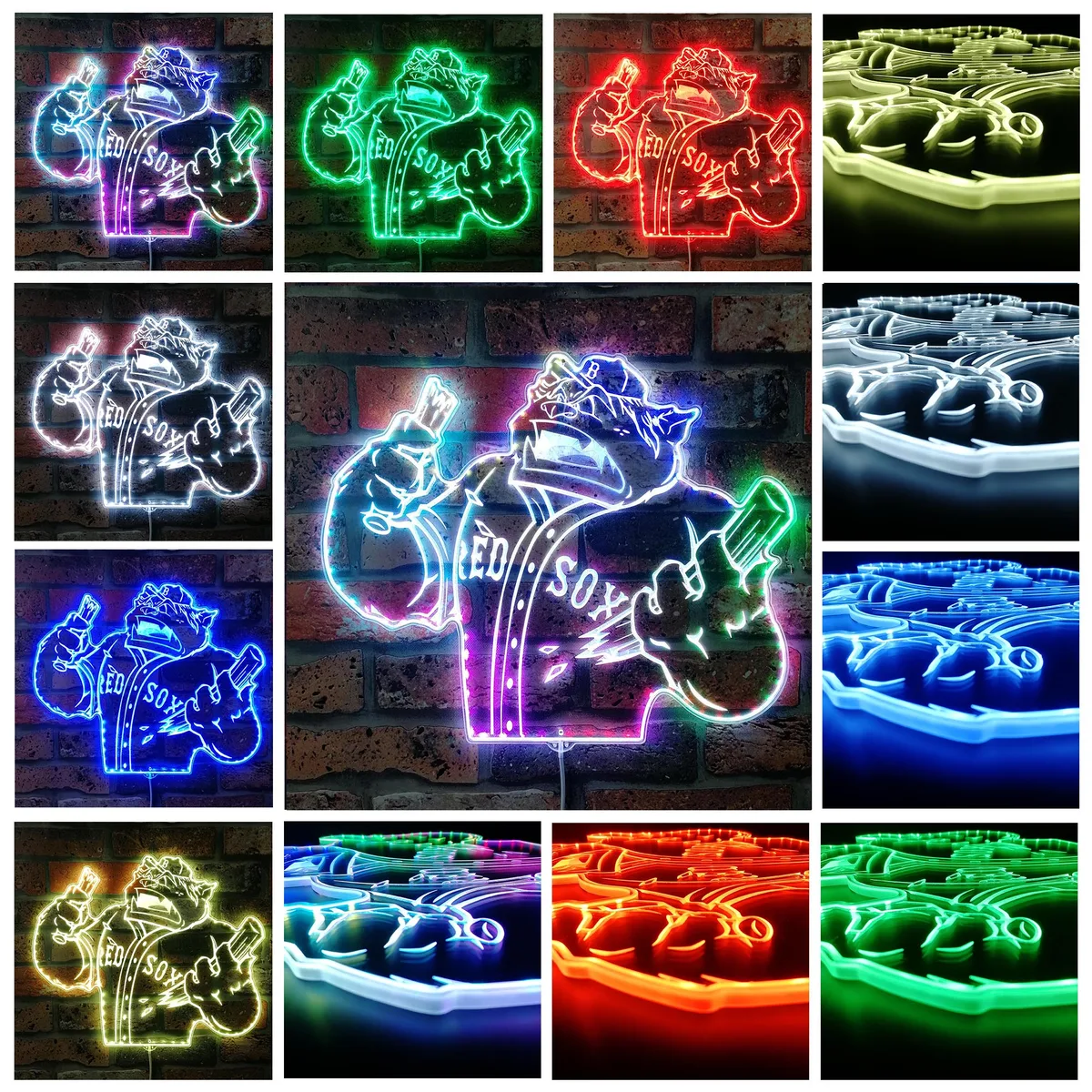 Boston Red Sox Bardown RGB LED Sign