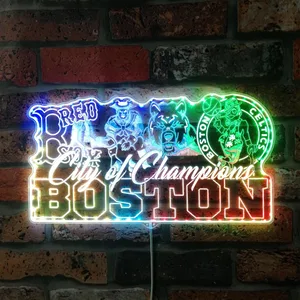 Boston Red Sox City of Champions RGB LED Sign