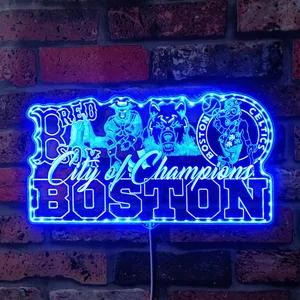 Boston Red Sox City of Champions RGB LED Sign
