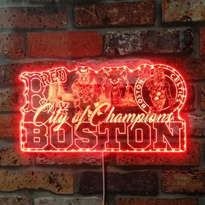 Boston Red Sox City of Champions RGB LED Sign