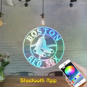 Boston Red Sox Logo RGB LED Sign