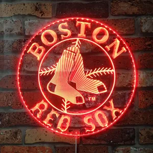 Boston Red Sox Logo RGB LED Sign