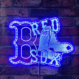 Boston Red Sox Socks Logo RGB LED Sign