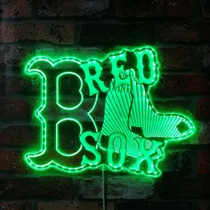 Boston Red Sox Socks Logo RGB LED Sign
