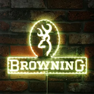 Browning Arms Company Logo RGB LED Sign