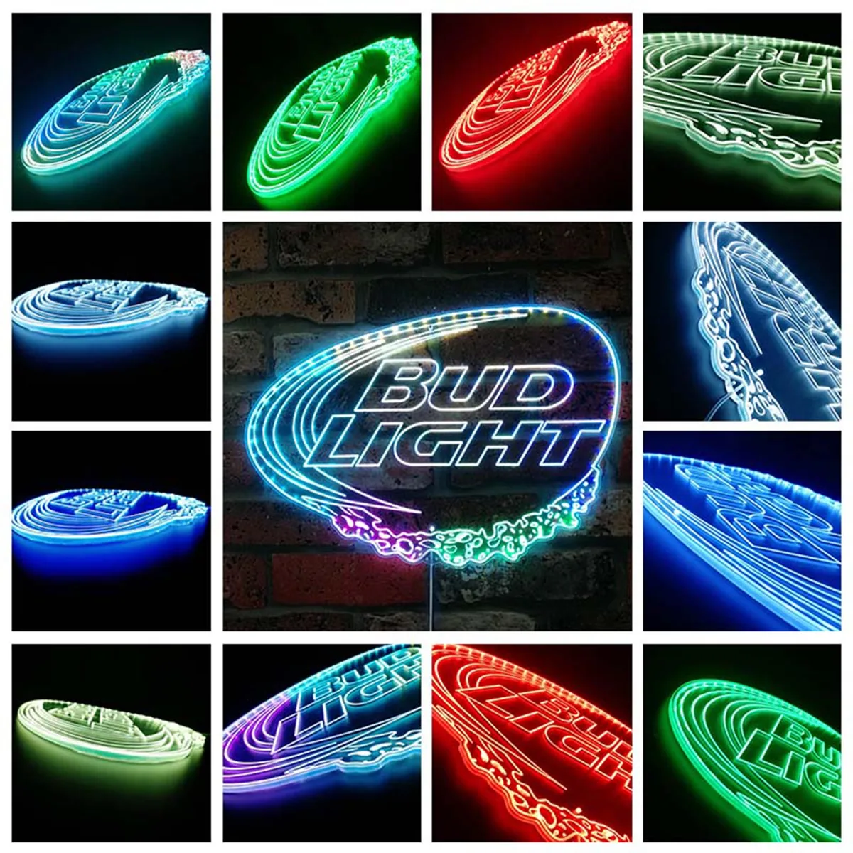 Bud Light Logo RGB LED Sign