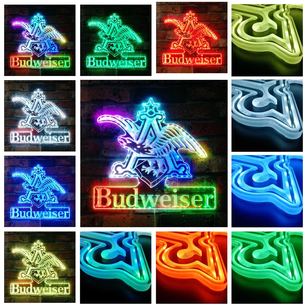 Budweiser Anheuser-Busch Logo RGB LED Sign