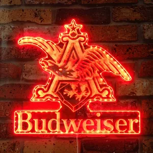 Budweiser Anheuser-Busch Logo RGB LED Sign