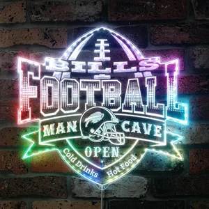 Buffalo Bills Man Cave RGB LED Sign