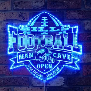 Buffalo Bills Man Cave RGB LED Sign