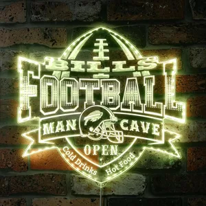 Buffalo Bills Man Cave RGB LED Sign