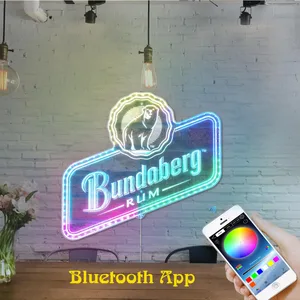 Bundaberg Rum Bear Logo Rum RGB LED Sign