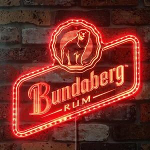 Bundaberg Rum Bear Logo Rum RGB LED Sign
