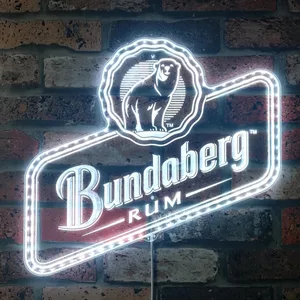 Bundaberg Rum Bear Logo Rum RGB LED Sign