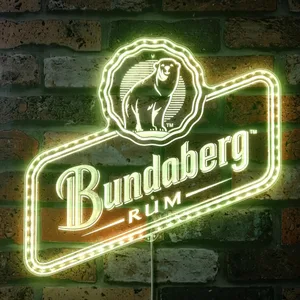 Bundaberg Rum Bear Logo Rum RGB LED Sign