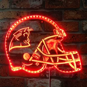 Carolina Panthers Helmet Logo RGB LED Sign