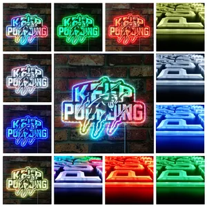 Carolina Panthers Keep Pounding RGB LED Sign