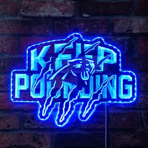 Carolina Panthers Keep Pounding RGB LED Sign