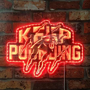 Carolina Panthers Keep Pounding RGB LED Sign