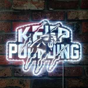 Carolina Panthers Keep Pounding RGB LED Sign