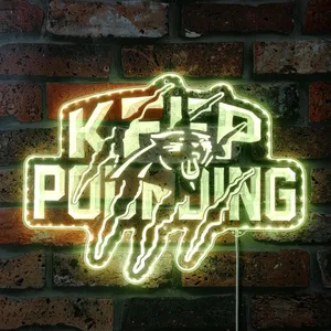 Carolina Panthers Keep Pounding RGB LED Sign