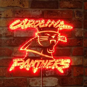 Carolina Panthers Logo RGB LED Sign