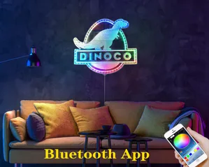 Cars Dinoco Gas Company RGB LED Sign