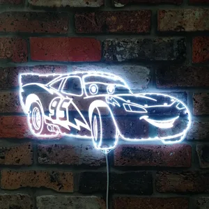 Cars Lightning McQueen RGB LED Sign