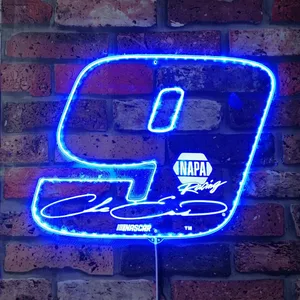 Chase Elliott #9 Signed Number RGB LED Sign