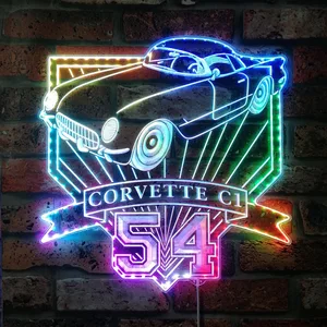 Chevrolet 1954 Corvette C1 RGB LED Sign