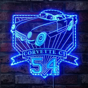 Chevrolet 1954 Corvette C1 RGB LED Sign